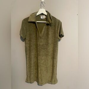 Green Dress from Princess Polly terry cloth‎ material 4